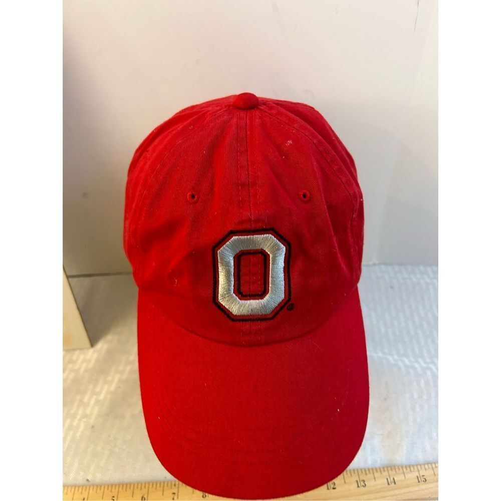 Ohio baseball hat cap red os